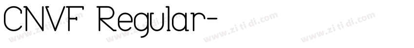 CNVF Regular字体转换